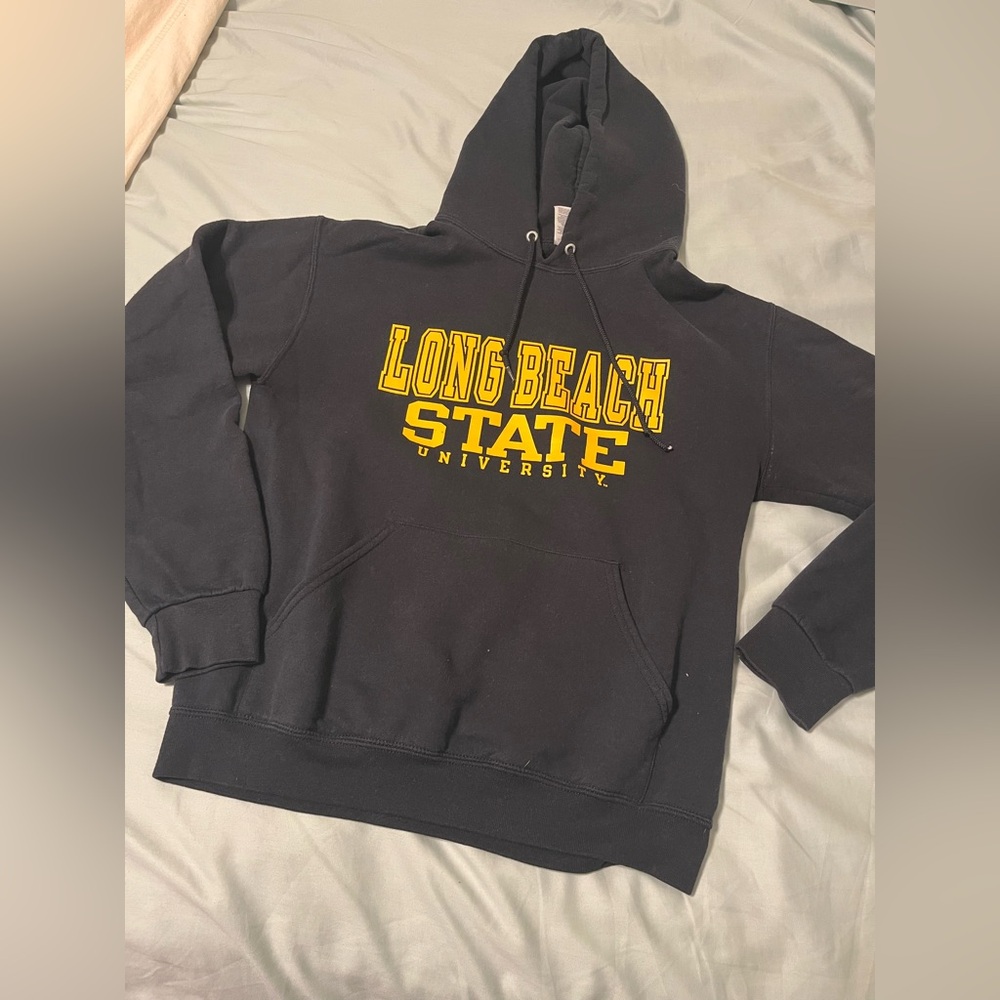 Cal State Long Beach Black/Yellow Hoodie - Picture 2 of 2